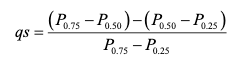 Quartile skew from USGS Stats Book linked above